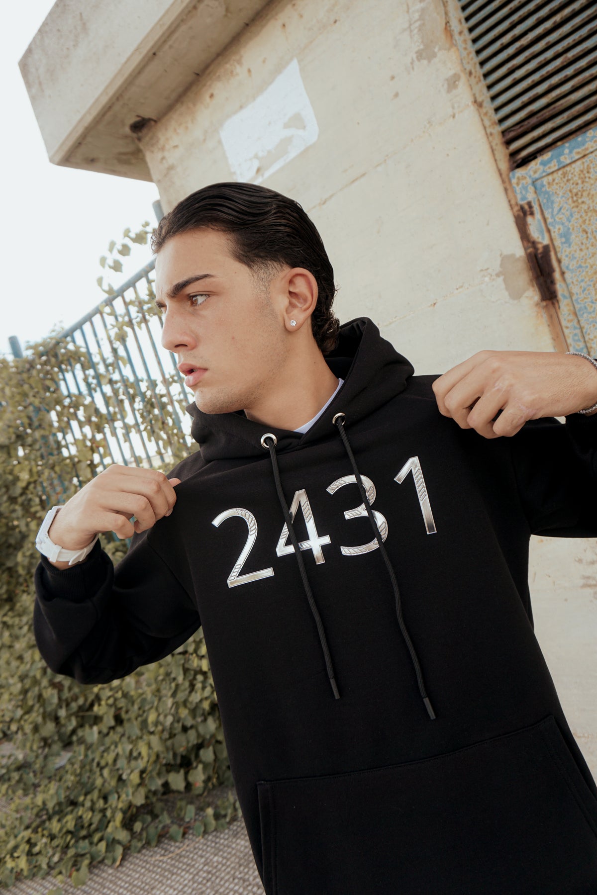 2431 ETERNITY Completo Black/Argento